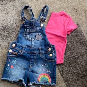 Coverall Shorts and Tee Set 3T